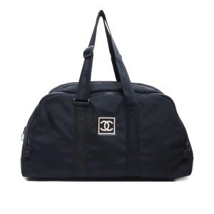 Chanel GWP sport line  Black Duffel Bag